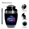 JAGSHASHI Drums and Music Burial Urn Adult Human Ash - Cremation Urn for Mom & Dad - Mom Urns for Human Ashes - Large Cremation Urns for Ashes - 10 Inch view 2