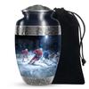 JAGSHASHI Ice Hockey Large Urn Human Ash Adult - Funeral Urn Ashes - Burial Urns for Adult Human Ashes - Cremation Urns for Burial - 10 Inch view 1