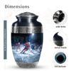 JAGSHASHI Ice Hockey Large Urn Human Ash Adult - Funeral Urn Ashes - Burial Urns for Adult Human Ashes - Cremation Urns for Burial - 10 Inch view 2
