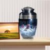 JAGSHASHI Ice Hockey Large Urn Human Ash Adult - Funeral Urn Ashes - Burial Urns for Adult Human Ashes - Cremation Urns for Burial - 10 Inch view 3