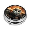 Pill Box Small Pill Case 3 Compartment Cute Medicine Organizer Cute Owl Baby Travel Pillbox Portable Pill Container Holder Vitamin Organizer to Hold Fish Oils Supplements view 3