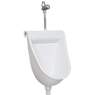 Large Simple Urinals for Men, Wall-Mounted Urine Diverter Waterless Urinal Outdoor Toilet Temporary Urinal with Hose, Mobile Toilet Water Saving Urinal Trough f(White)