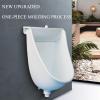 Large Simple Urinals for Men, Wall-Mounted Urine Diverter Waterless Urinal Outdoor Toilet Temporary Urinal with Hose, Mobile Toilet Water Saving Urinal Trough f(White) view 4