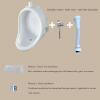Dntum Outdoor Waterless Urinal with Hose and Flush Valve, Wall Mounted Commercial Men Plastic Urinals High Efficiency Washout Urinal, Mobile Toilet Portable Urinal Tr(Urinal + Hose) view 4