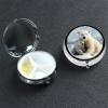 Pill Box Small Pill Case 3 Compartment Cute Medicine Organizer Cute Polar Bear Travel Pillbox Portable Pill Container Holder Vitamin Organizer to Hold Fish Oils Supplements view 1