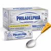 Prompt Prep Philadelphia Original Cream Cheese Spread Single Serve Packets with Branded Cheese Spoon, 100 Count Portion Cups, Convenient Individual Packets for Bagels, Breakfast & Snacks view 1