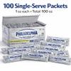Prompt Prep Philadelphia Original Cream Cheese Spread Single Serve Packets with Branded Cheese Spoon, 100 Count Portion Cups, Convenient Individual Packets for Bagels, Breakfast & Snacks view 3