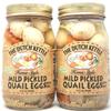 2 Pack of The Dutch Kettle Pickled Quail Eggs 16oz Jars You Choose Mild Or Spicy (Mild) view 1