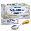 Prompt Prep Philadelphia Original Cream Cheese Spread Single Serve Packets (50 Count) with Branded Cheese Spoon, Creamy Smooth Spread for Bagels, Toast, Crackers & Snacks, 50 oz Bulk Pack view 1