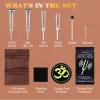 Tuning Forks for Healing(128Hz, 136.1Hz, 256Hz, 384Hz),Weighted & Unweighted Tuning Forks Set with Vegan Leather Pouch &Activator, For Chakra/Sound Therapy/Yoga/Meditation view 2