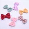 NingPower 20 Pcs Corduroy Bow Tie Bows, Cute Bowknot for Crafts, Sewing, Wedding, Birthday, Party, Clothing Accessories, Red view 2