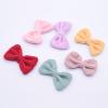 NingPower 20 Pcs Corduroy Bow Tie Bows, Cute Bowknot for Crafts, Sewing, Wedding, Birthday, Party, Clothing Accessories, Red view 3