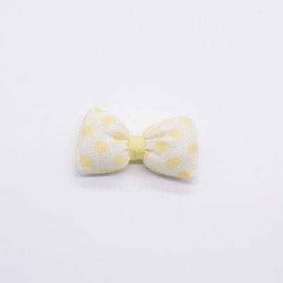 NingPower 20 Pcs Bow Tie Bows with Round Dots, Chubby Bowknot for Crafts, Sewing, Wedding, Birthday, Party, Clothing Accessories, Yellow