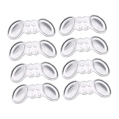TOVINANNA 4pairs Invisible Sticker Heel Pads Thin Foot Protection for High Heels Shoe Clips