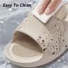 GHAKKE Lightweight Massage Slippers for Women Men Reflexology & Acupressure Massage Sandals Improve Circulation Relaxation Foot Massager Non-Slip Shower Shoes(Dark Coffee,9.5/10) view 4