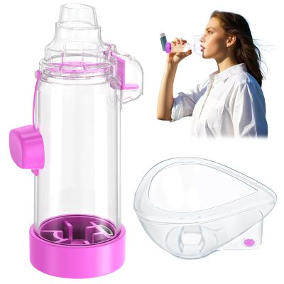 Inhaler Spacer - for Children and Adults, Medical Grade mask Design, Colorful Options, Home School Travel, Easy to Clean - Nessi OTC Spacer (Purple, Adult)