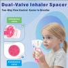Inhaler Spacer - for Children and Adults, Medical Grade mask Design, Colorful Options, Home School Travel, Easy to Clean - Nessi OTC Spacer (Purple, Adult) view 3