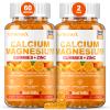 1200mg Calcium Gummies w/Vitamin D3 for Adults - High Absorption Calcium Supplement with Magnesium, K2, Copper, Boron, Zinc and Ashwagandha, Support Bone & Muscle, Sugar-Free for Women Men, 120 Count view 1