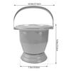 HOLIDYOYO Portable Urinal Pan for Adults Handheld Potty Spittoon Lid Bedside Commode for Men Women view 2