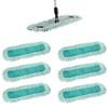 6 Pack Heavy-Duty Microfiber Dust Mop Refills, 24" Replacement Dry Floor Pads for Industrial and Commercial Use, Wall Sweeper Mop view 1