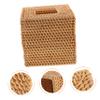 TINEASUR Rattan Woven Tissue Box Holder for Square Napkins Natural Decor for Living Room Dining Area and Tables and Easy to Refill Tissues view 4