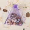 100 Pieces 5x7 inch Organza Gift Wrap Bags Lilac for Baby Shower,Christmas,Party Favors,Birthday,Wedding,Bridal Shower Drawstring Sheer Fabric Clear Mesh Sachet for Jewelry,Candy,Bracelets,Lip Gloss view 4