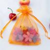 100 Pcs 5x7 inch Organza Gift Wrap Bags Orange for Baby Shower,Christmas,Party Favors,Birthday,Wedding,Bridal Shower,Santa Drawstring Sheer Fabric Clear Mesh Satin Sachet for Women Jewelry,Candy view 4