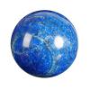 UNYQBFKM Natural Lapis Lazuli Crystal Sphere Ball with Wooden Stand Feng Shui Quartz Healing Crystal Ball for Meditation/Divination/Chakra Balance/Yoga/Home/Office Decoration,9cm/3.5in view 1