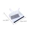 IWOWHERO 2sets Mini Broom and Dustpan Set for Kitchen Desktop Cleaning White Compact Design for Dining Table Keyboard and Car Use Deep Concave Dustpan for Easy Dust Collection view 2