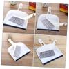 IWOWHERO 2sets Mini Broom and Dustpan Set for Kitchen Desktop Cleaning White Compact Design for Dining Table Keyboard and Car Use Deep Concave Dustpan for Easy Dust Collection view 4