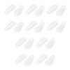 20 Pairs Anti Slip Eyeglass Nose Pads Silicone Eye Glasses Nose Grips Self Adhesive Glasses Nosepads Sunglasses Nose Piece Pads Reading Glasses Nose Covers with Sticky Backing White view 1