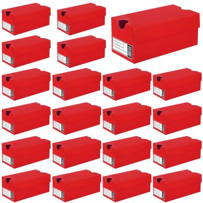 24 Pack Mini Sneaker Boxes for Party Favors 4.7 x 2.5 x 2 Inch Mini Shoe Gifts Boxes for Candies Cookies Snacks Sports Small Gift Case with Label for Wedding , Holiday, Birthday Party Favor (Red)