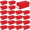 24 Pack Mini Sneaker Boxes for Party Favors 4.7 x 2.5 x 2 Inch Mini Shoe Gifts Boxes for Candies Cookies Snacks Sports Small Gift Case with Label for Wedding , Holiday, Birthday Party Favor (Red) view 1