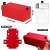 24 Pack Mini Sneaker Boxes for Party Favors 4.7 x 2.5 x 2 Inch Mini Shoe Gifts Boxes for Candies Cookies Snacks Sports Small Gift Case with Label for Wedding , Holiday, Birthday Party Favor (Red) view 2