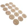 VICASKY 1set Milestone Cards Monthly Growth Announcement Discs Commemorative for Newborn Photography Props Beautiful Grain Effortless to Hold Safe view 1