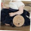 VICASKY 1set Milestone Cards Monthly Growth Announcement Discs Commemorative for Newborn Photography Props Beautiful Grain Effortless to Hold Safe view 2
