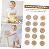 VICASKY 1set Milestone Cards Monthly Growth Announcement Discs Commemorative for Newborn Photography Props Beautiful Grain Effortless to Hold Safe view 3