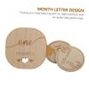 VICASKY 1set Milestone Cards Monthly Growth Announcement Discs Commemorative for Newborn Photography Props Beautiful Grain Effortless to Hold Safe view 4