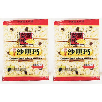 Raisin Fried Flour Snacks, 21.4 oz, (18 Pieces),2 Pack