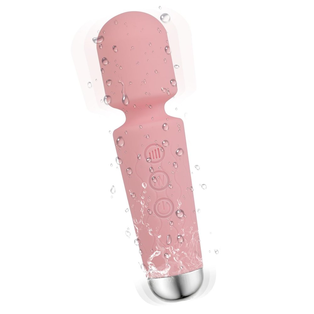 blankdict Personal Massager, Micro Wireless Massager, Small & Powerful, Waterproof Portable, Suitable for Relieving Neck, Leg and Shoulder Pain, Pink