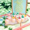 Cyodoos 42Pcs Edible Tropical Cupcake Toppers Wafer Paper Hawaiian Luau Theme Party Decoration Baby Shower Birthday Party Supplies view 2