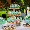 Cyodoos 42Pcs Edible Tropical Cupcake Toppers Wafer Paper Hawaiian Luau Theme Party Decoration Baby Shower Birthday Party Supplies view 4