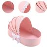 TTETTZ Baby Shower Box Flower Box Contatiner for Flower Sweet Presents Wrapping Bag Pink view 3