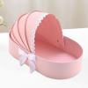 TTETTZ Baby Shower Box Flower Box Contatiner for Flower Sweet Presents Wrapping Bag Pink view 4