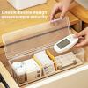 BAOZENP Diabetic Supplies Organizer Box with Adjustable Dividers Hard Storage Case for Glucose Meter, Lancets & Test Strips, Travel & Home Use, 12" L x 4" W x 3" H, 1 Pc view 4