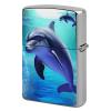 Dolphin Metal Lighter Case, Durable Lighter Protective Cover with Personalized Graffiti Design Easy to Install, Universal Fit for Standard Lighters, Stylish & Unique Idea view 1