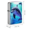 Dolphin Metal Lighter Case, Durable Lighter Protective Cover with Personalized Graffiti Design Easy to Install, Universal Fit for Standard Lighters, Stylish & Unique Idea view 2