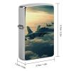 Aircraft Fighter Jets Metal Lighter Case, Durable Lighter Protective Cover with Personalized Graffiti Design Easy to Install, Universal Fit for Standard Lighters, Stylish & Unique Idea view 2