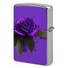 Purple Rose Print Metal Lighter Case, Durable Lighter Protective Cover with Personalized Graffiti Design Easy to Install, Universal Fit for Standard Lighters, Stylish & Unique Idea view 1