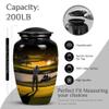 Golf Large Small urns for Human Ashes - Large Memorial urn for Ashes Combo of 10" & 3" view 2